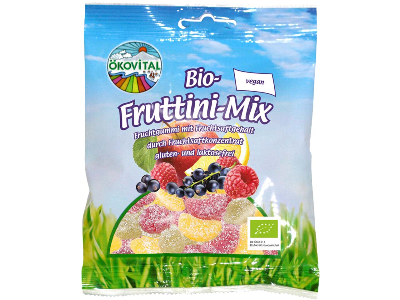 ÖKOVITAL Vegane Bio-Fruchtgummi 'Fruttini-Mix', 80 g