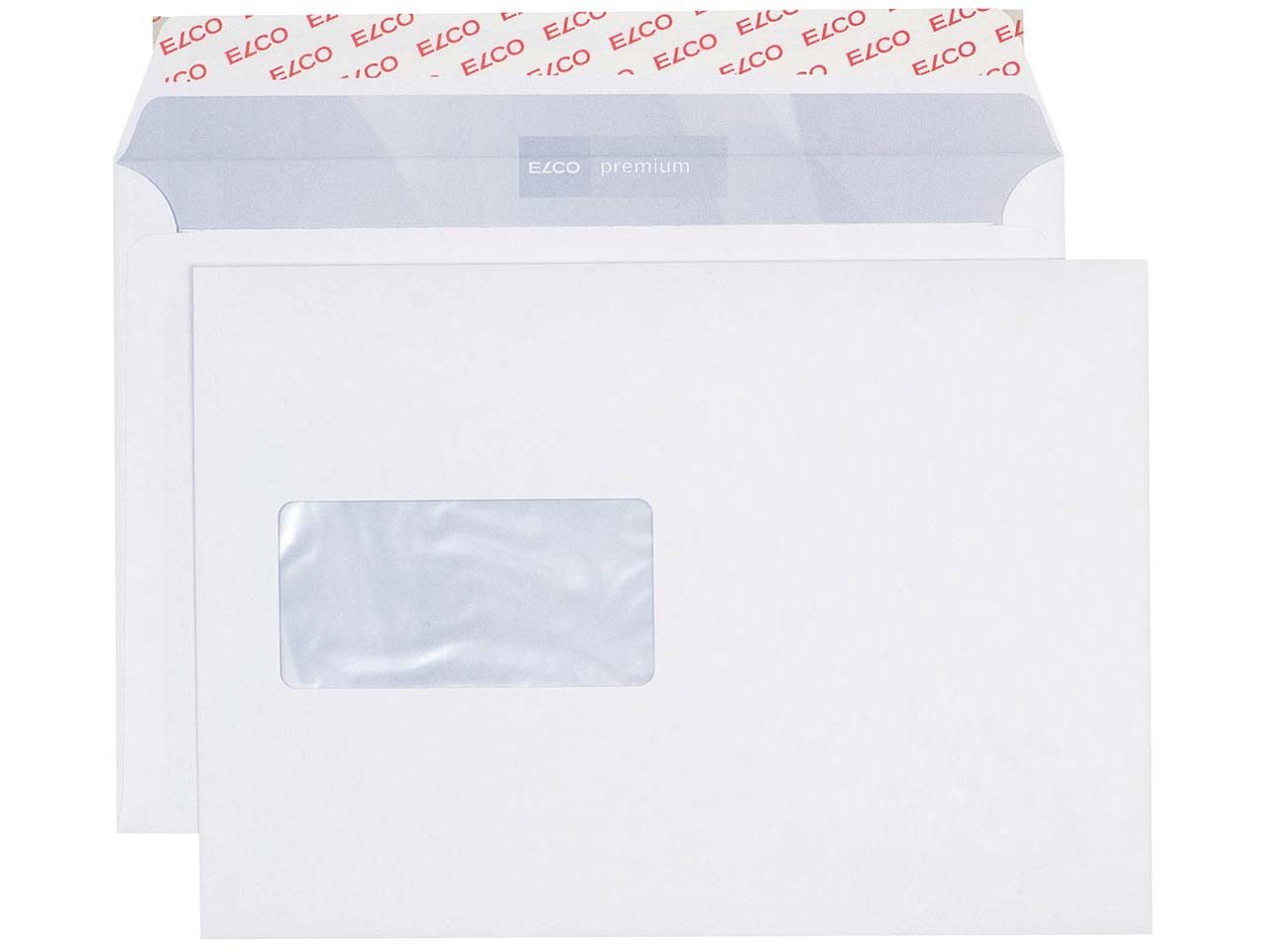 100 ELCO Office Versandtaschen, in Shop-Box, DIN C5, mit Haftklebung, mit Fenster