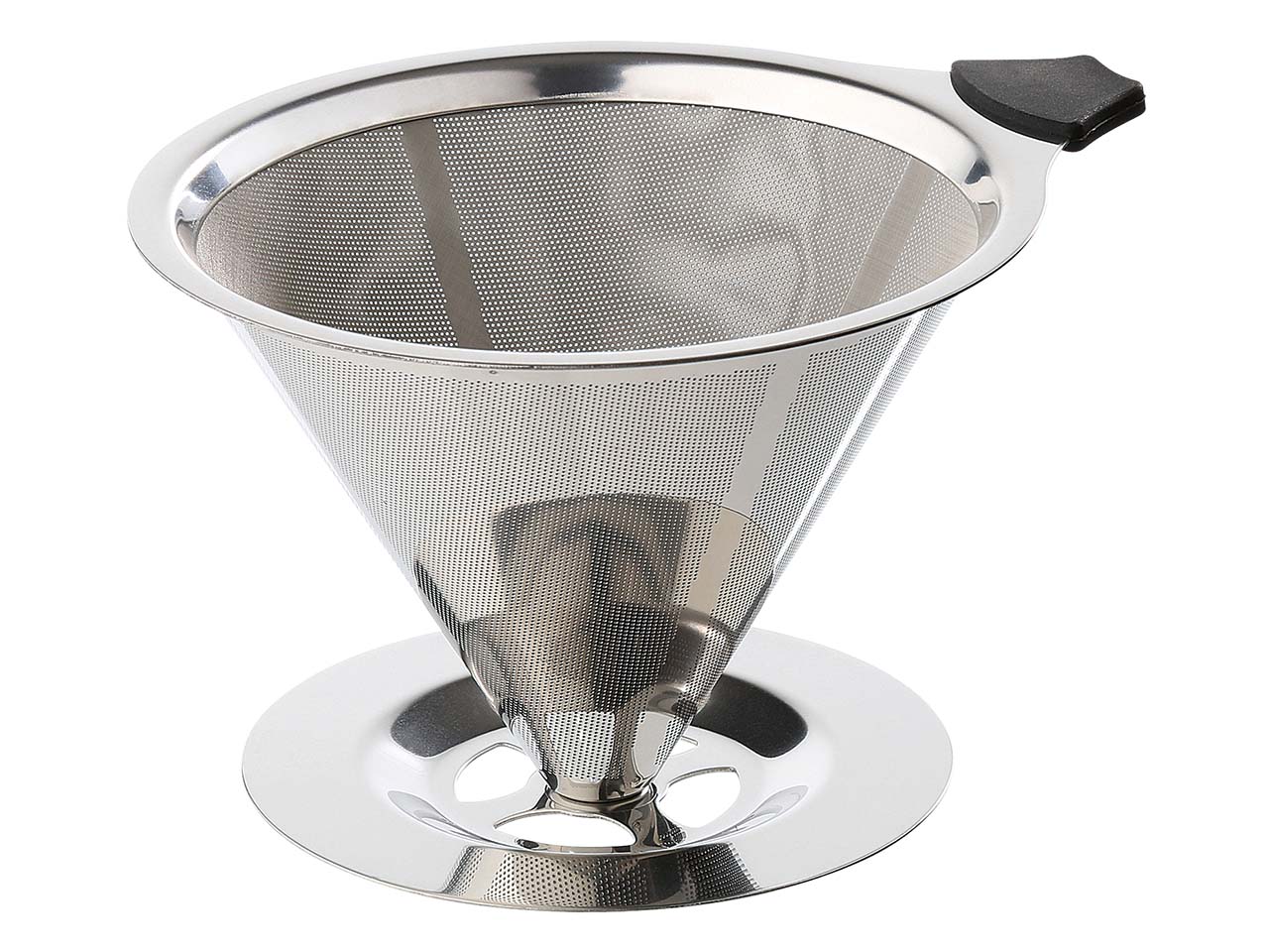 cilio Dauerfilter für Kaffee aus Edelstahl, mit Standfuß