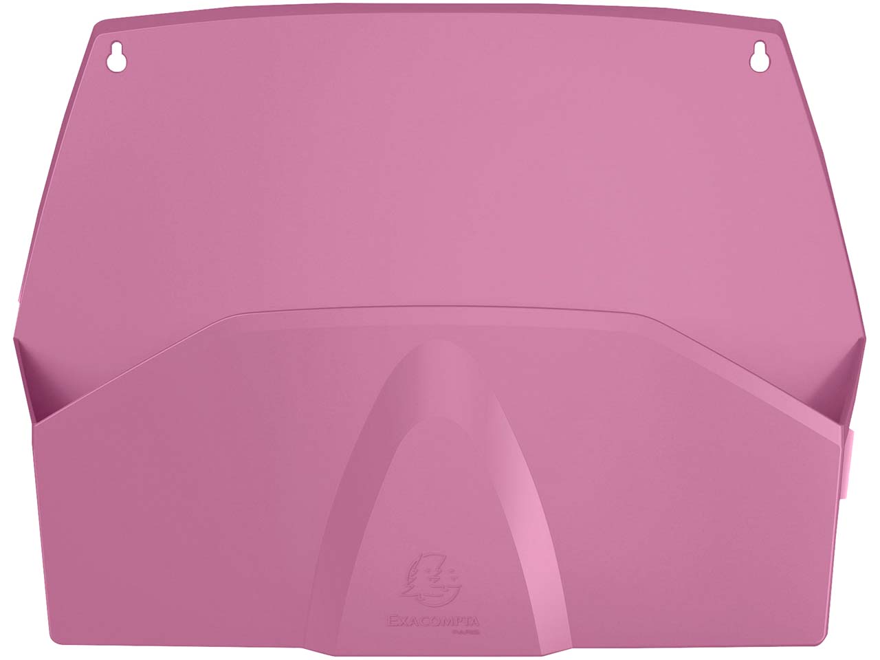 Exacompta Wandprospekthalter "AutentiK" horizontal, 1 Fach, 72 x 382 x 289 mm, rosa