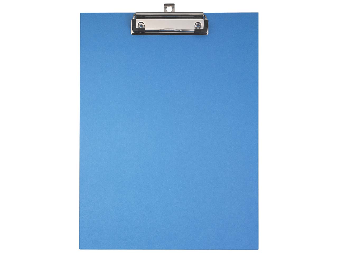 Falken Klemmbrett A4, Hartpappe mit Kraftpapierbezug, blau