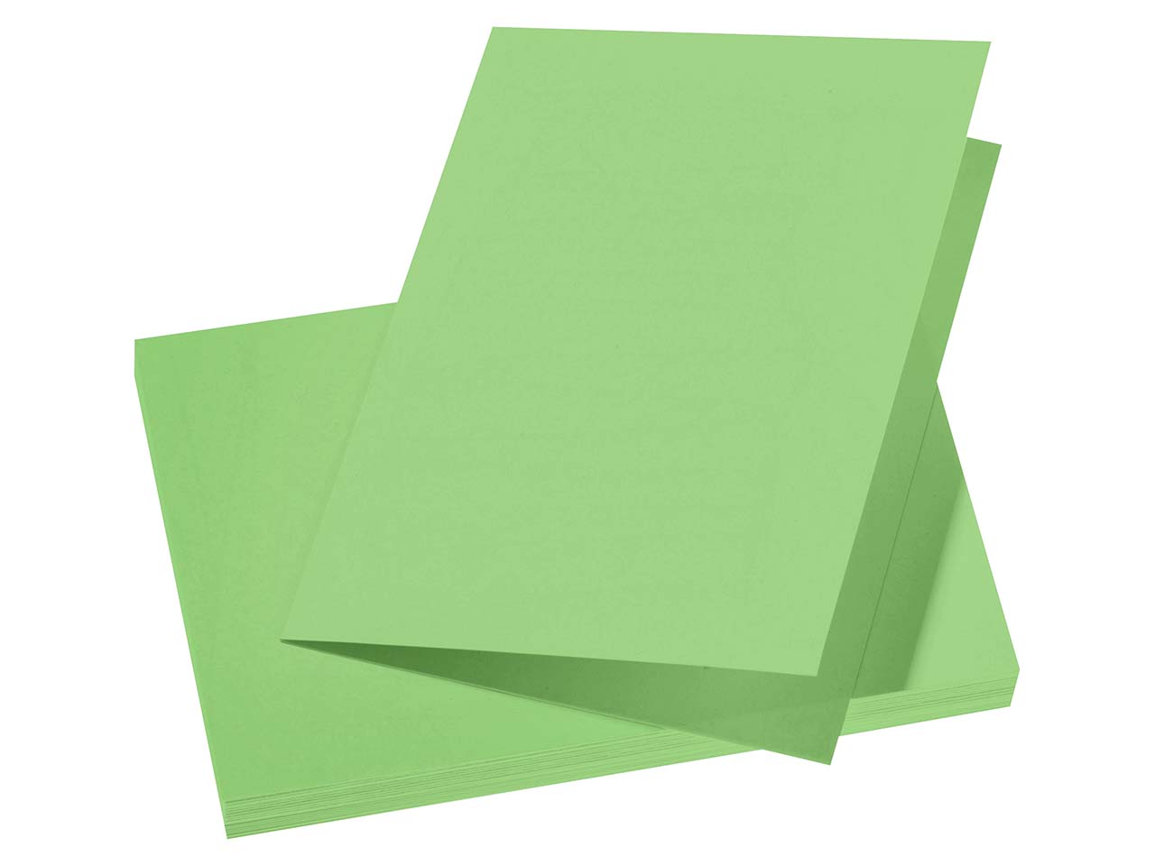 25 Clairefontaine Doppelkarten "Pollen" C6, 210 g/m² grün