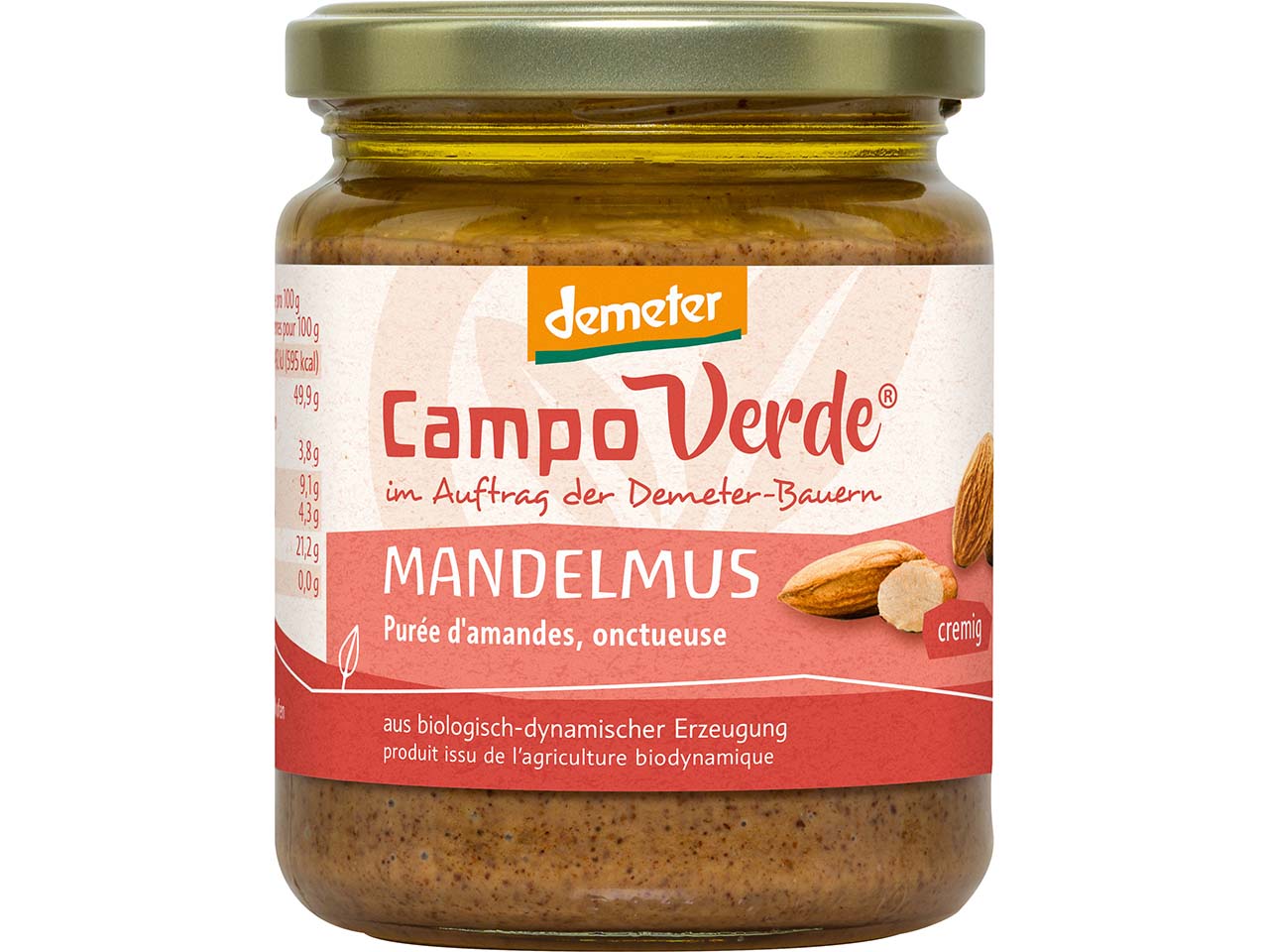 Campo Verde Bio-Mandelmus, cremig, 250 g