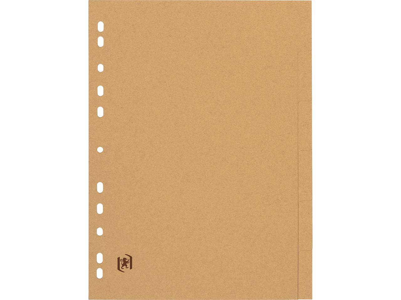 OXFORD Register "Touareg" aus Recyclingpapier, DIN A4, 6-teilig, beige