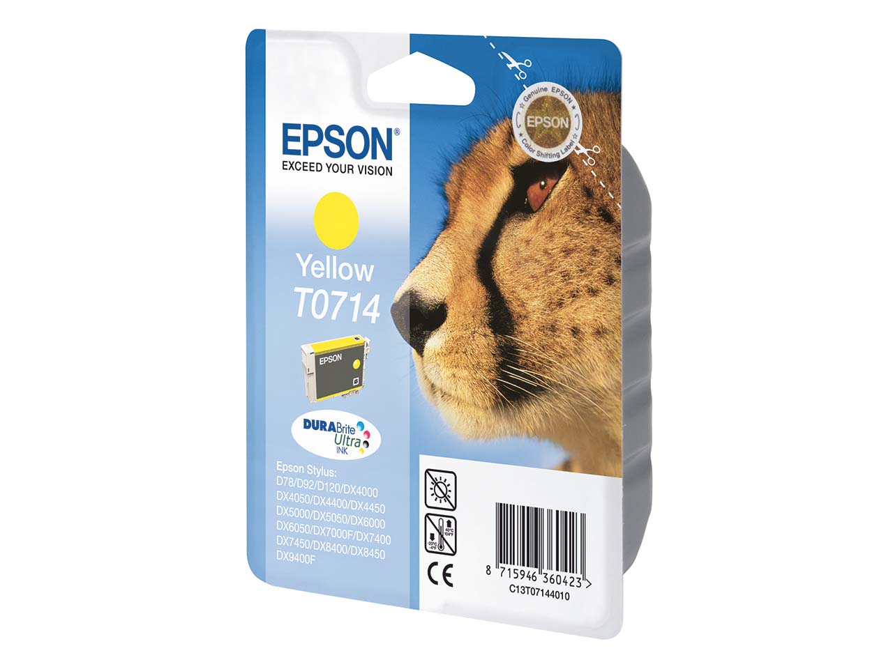 Epson Tintenpatrone T071440 gelb