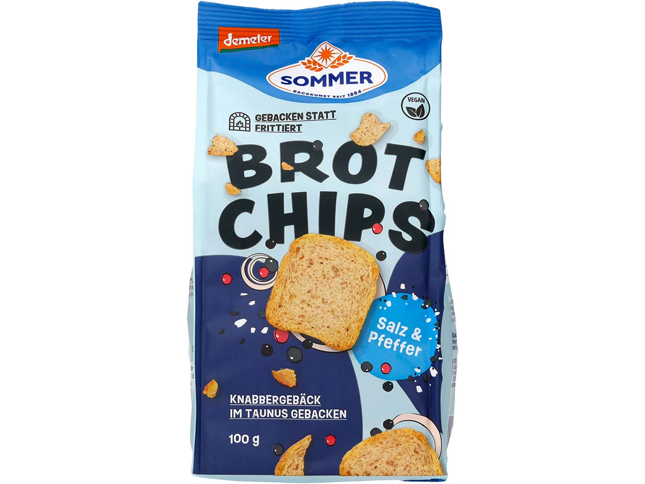 SOMMER Bio-Brotchips "Salz und Pfeffer", 100 g