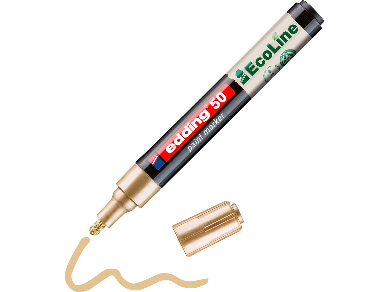 edding Lackmarker "50 EcoLine" wasserbasiert, gold