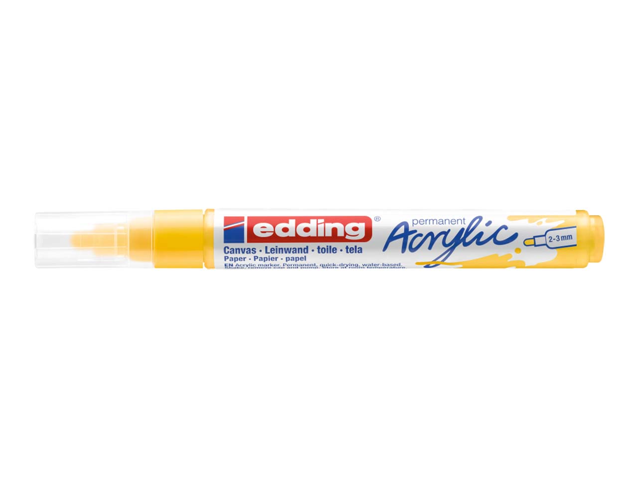 edding Acrylmarker "Acrylic 5100" Rundspitze mittel, gelb