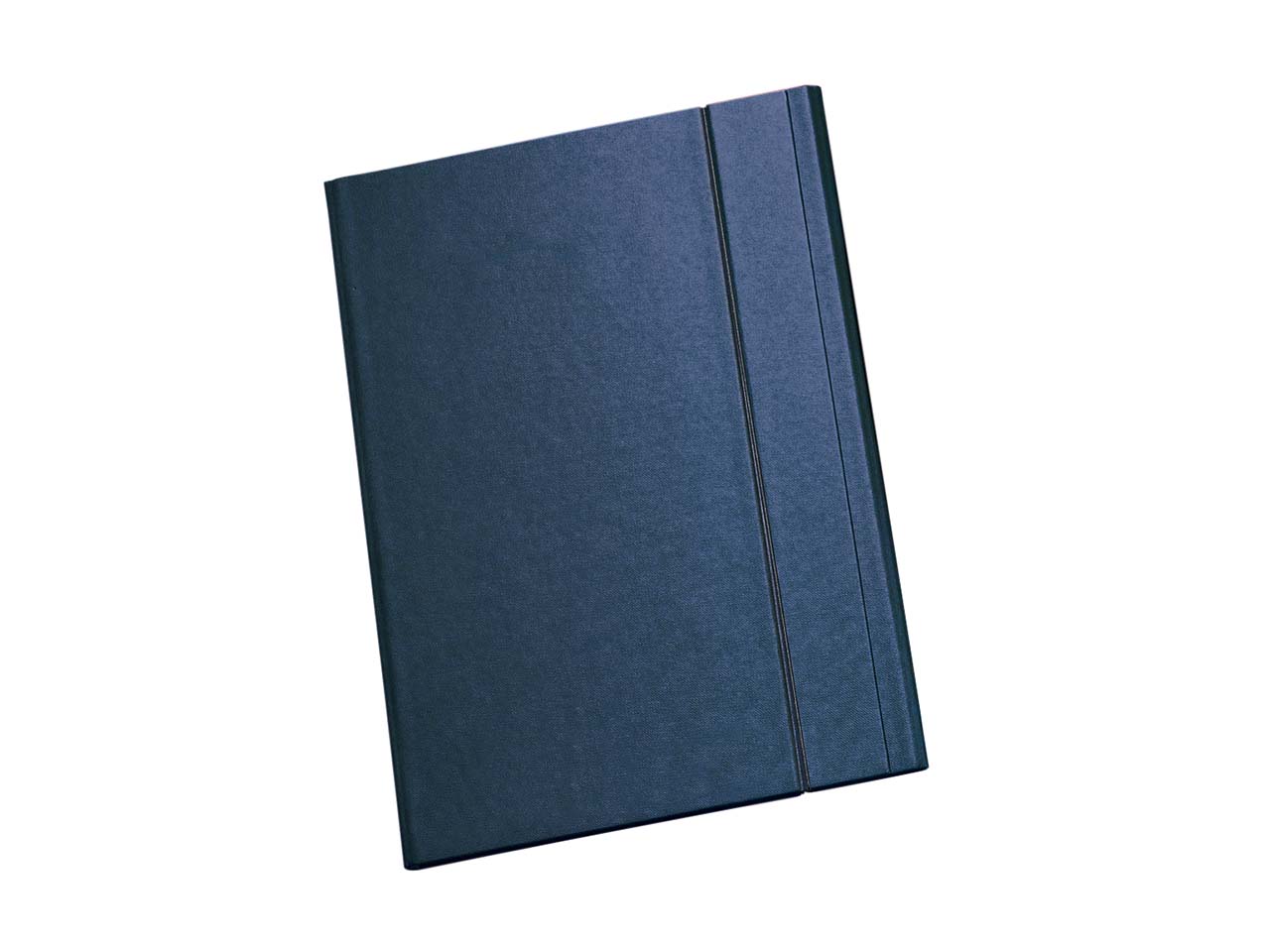 Angebotsmappe 'Elegance' A4, blau, mit Gummizug und Visitenkartenschlitz