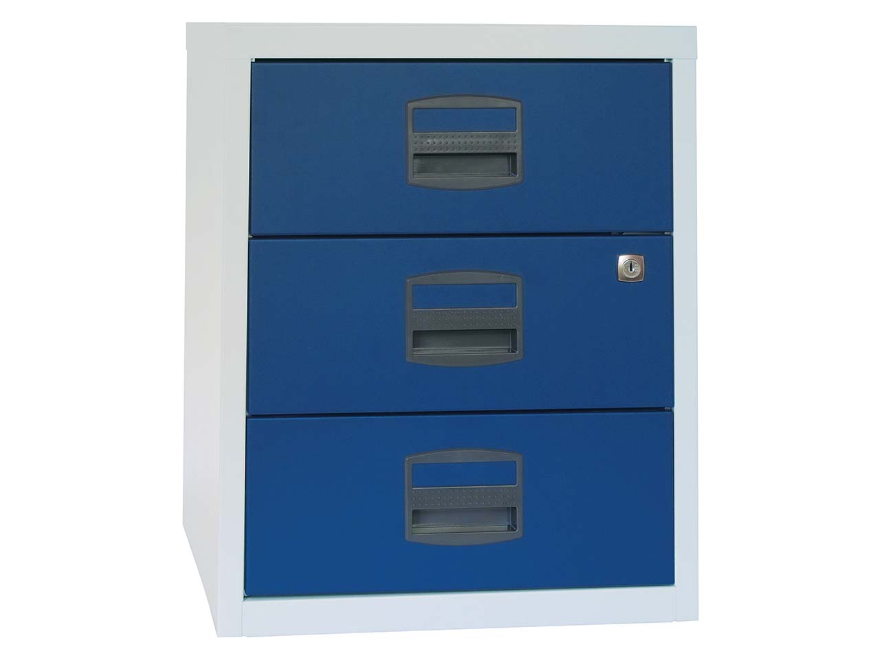 Bisley Home Rollcontainer 3 Schübe, grau/blau