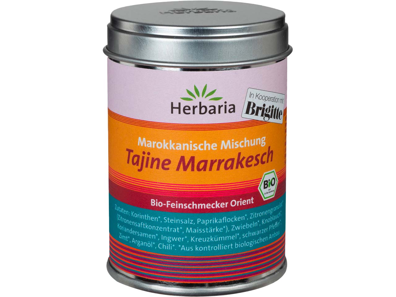 Herbaria Bio-Gewürzmischung "Tajine Marrakesch" für marokkanische Gerichte, 100 g