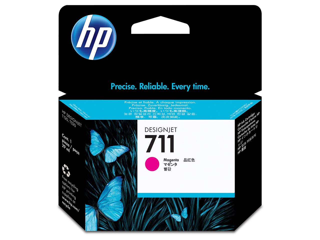 hp Tintenpatrone CZ131A, Nr. 711 magenta