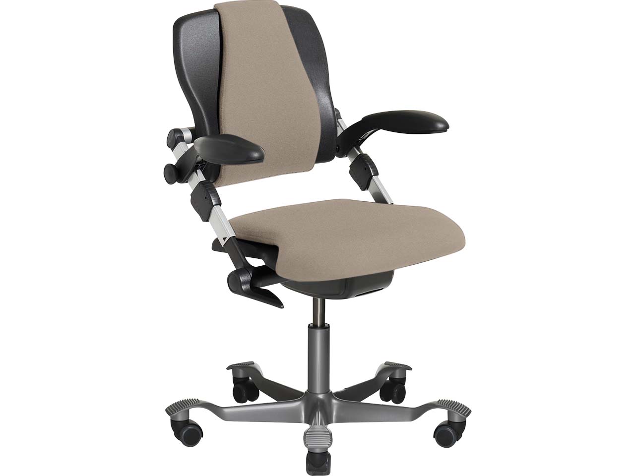 HAG Bürodrehstuhl "H03 340" Gestell: silber, Stoff: Select beige
