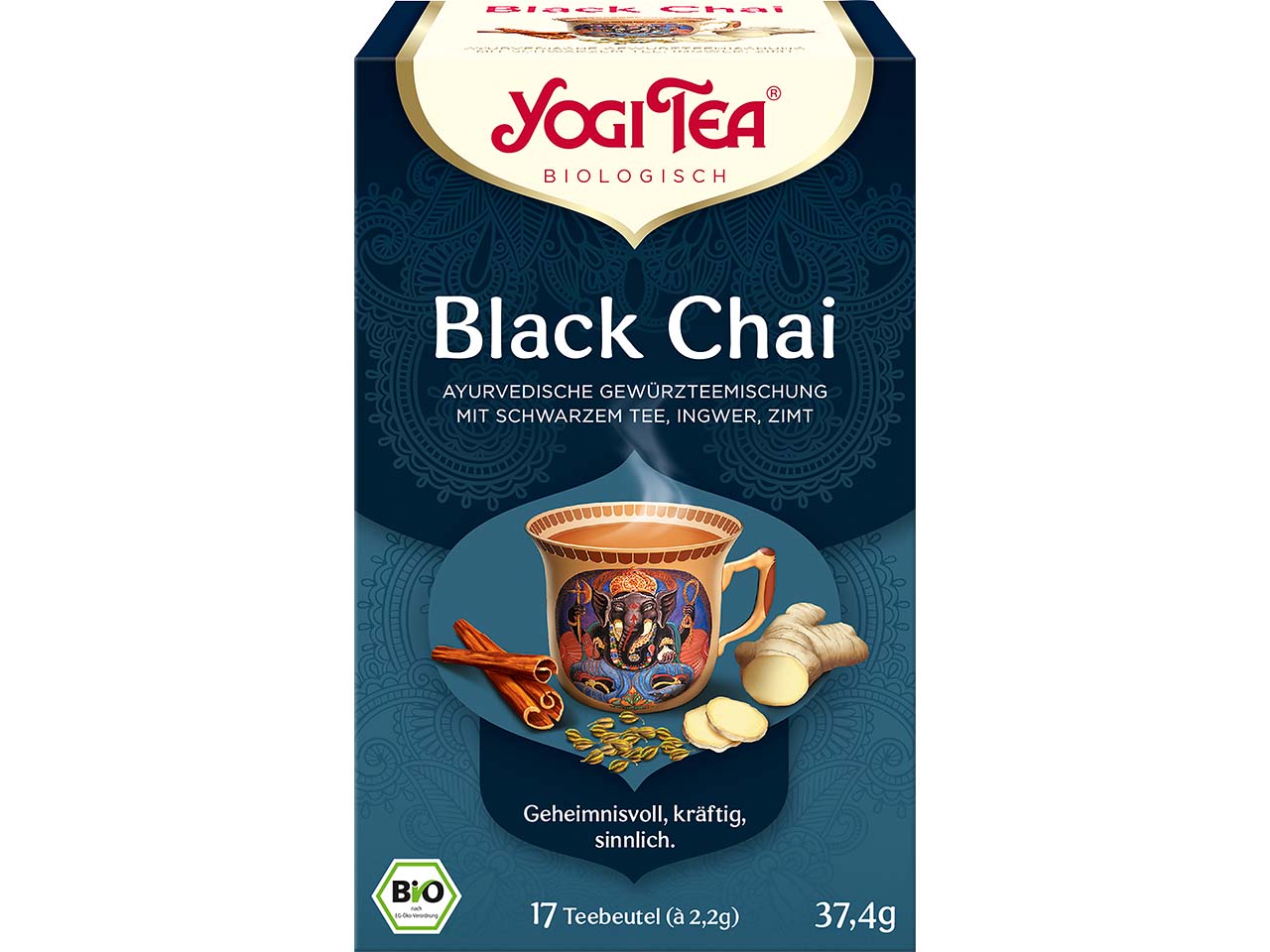 YOGI TEA Bio-Gewürztee "Black Chai", 37,4 g