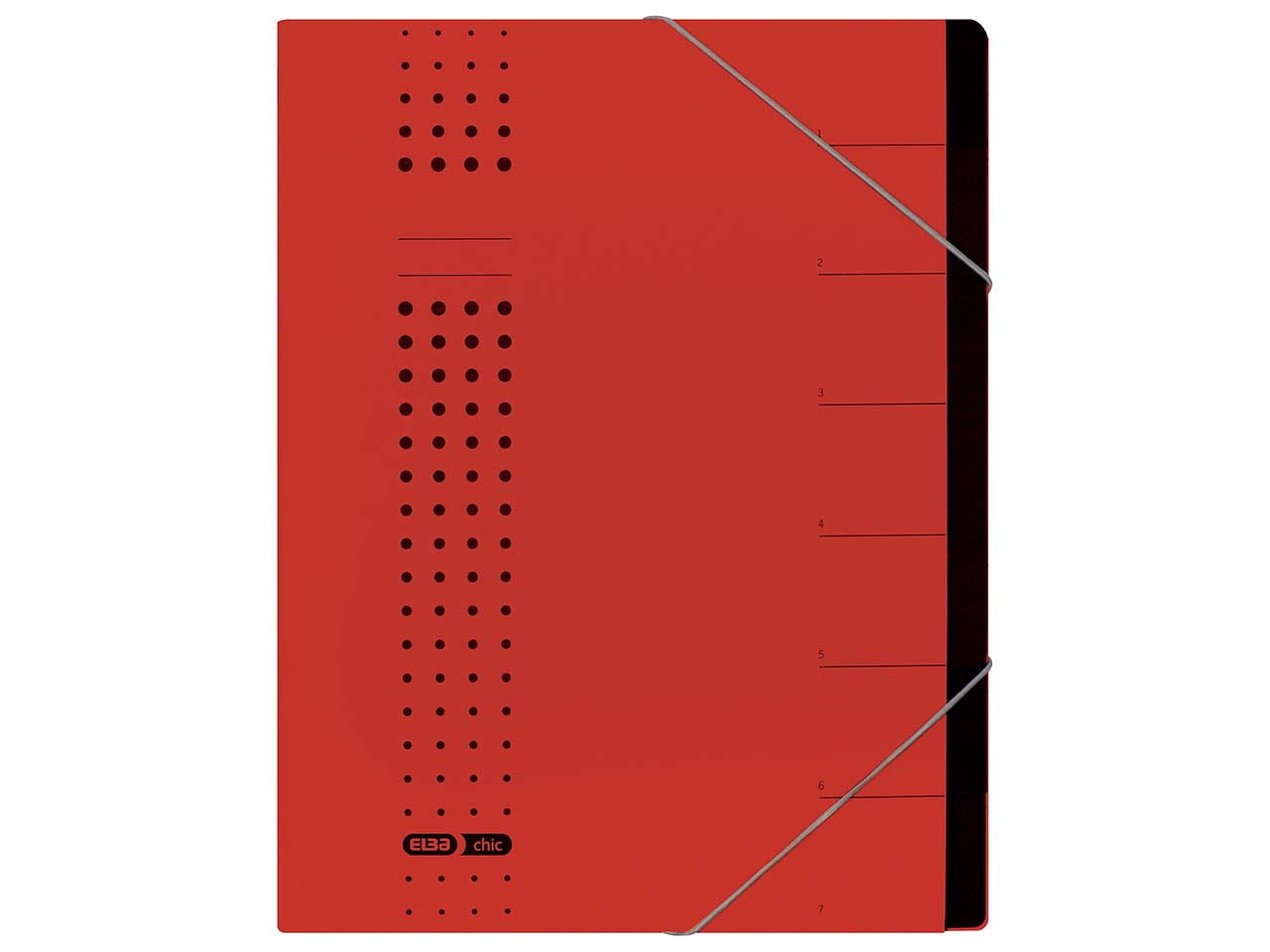 ELBA Ordnungsmappe 'chic' 7 Fächer rot