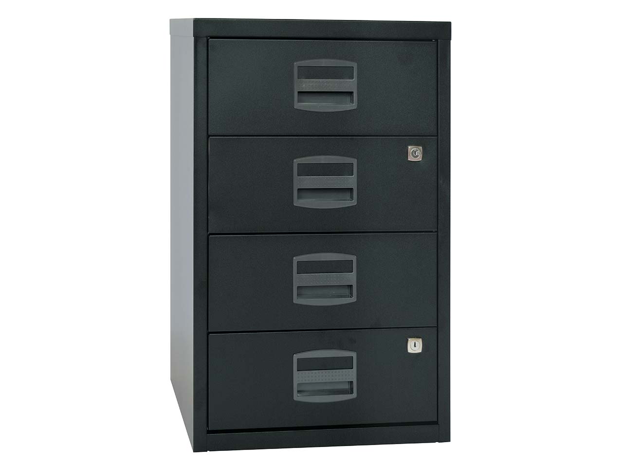 Bisley Home Container, mit 4 Schubladen schwarz