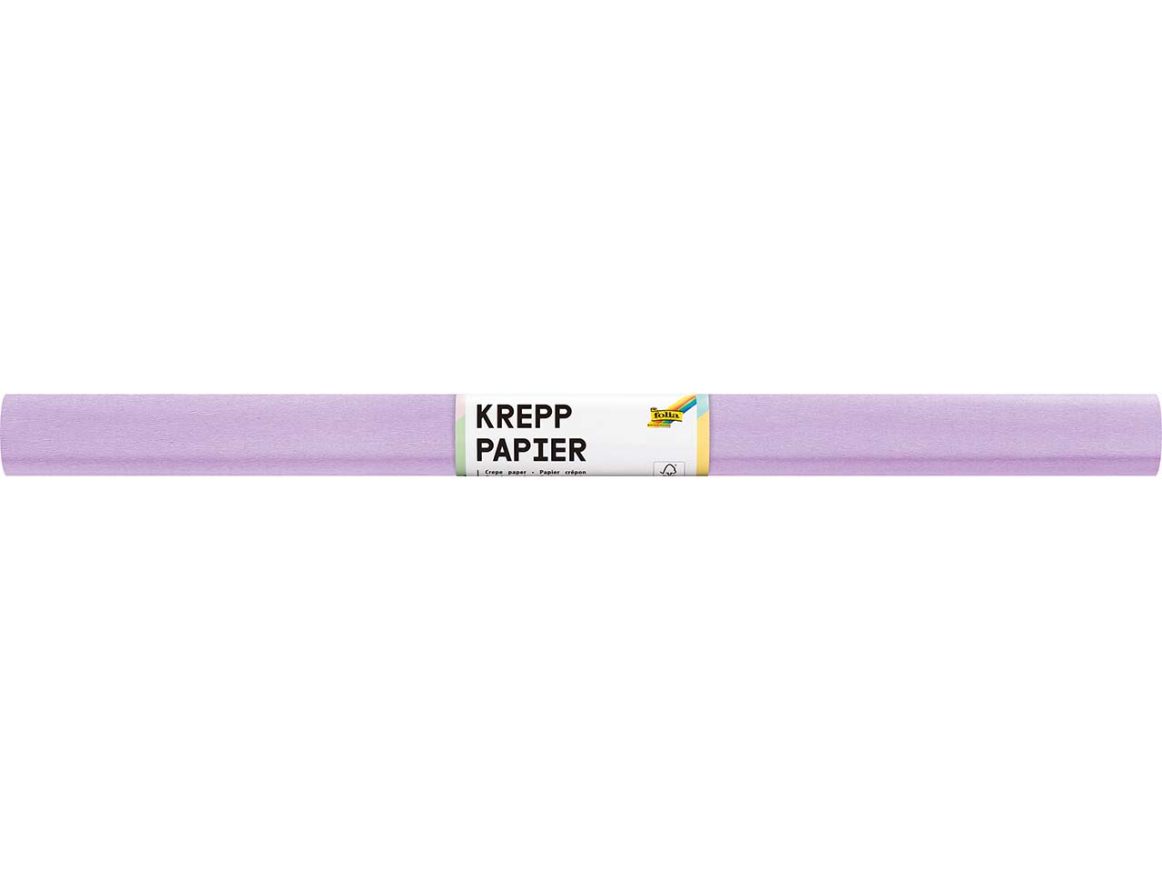 folia Krepppapier-Rollen, 50 cm x 2 m, 10 Rollen, flieder