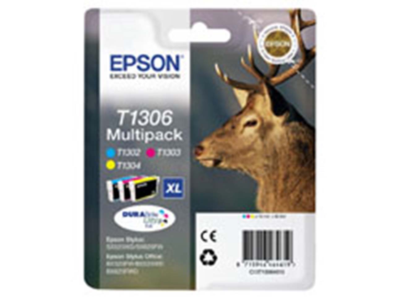 Epson 3er Set Tintenpatronen T1306 cyan, magenta, gelb