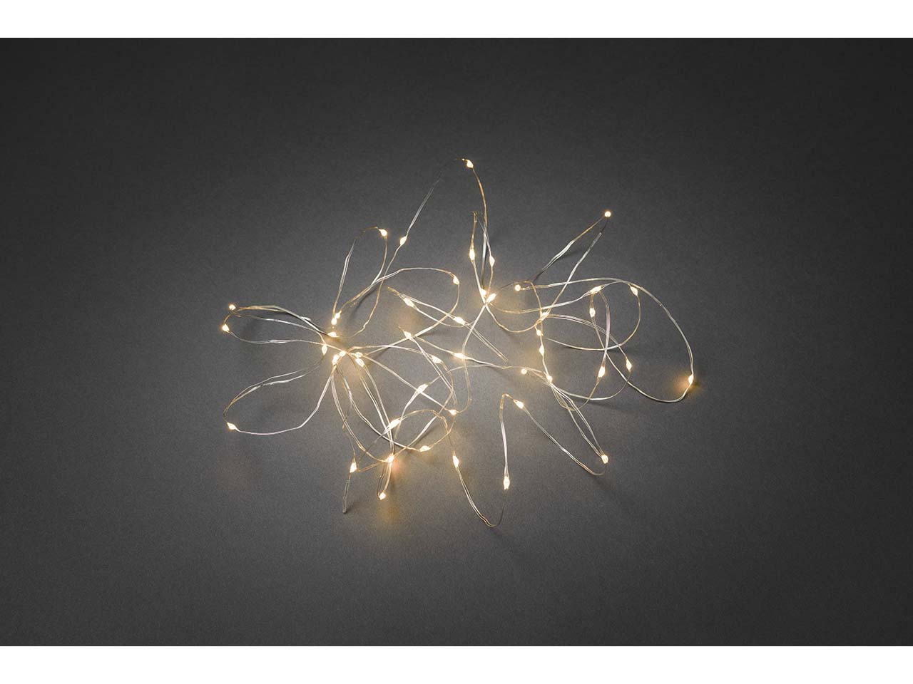 Konstsmide LED-Lichterkette Tropfen, 100 Dioden bernsteinfarben
