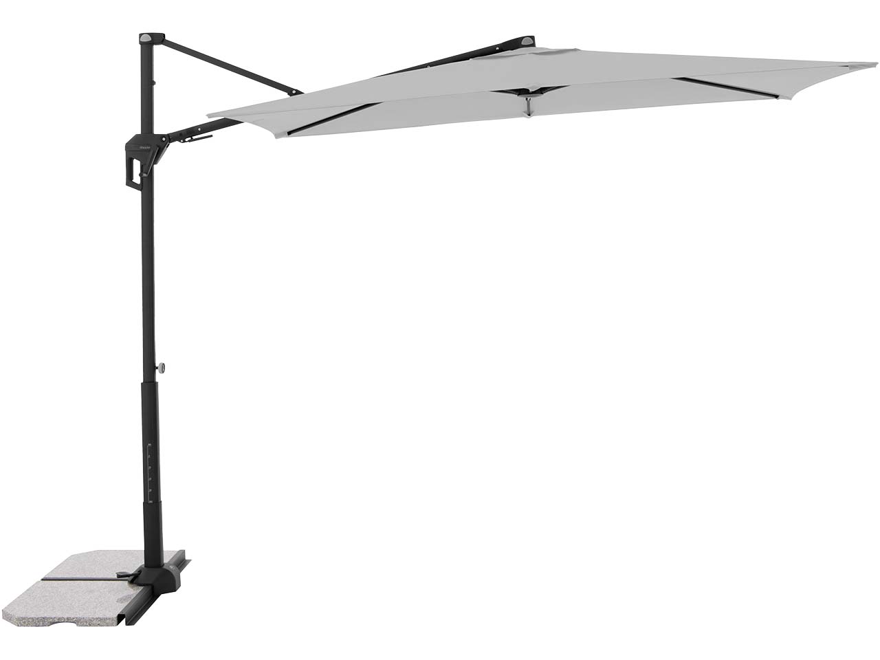 doppler Pendelschirm "ACTIVE Pendel Green Edition" 240 x 135 cm, hellgrau