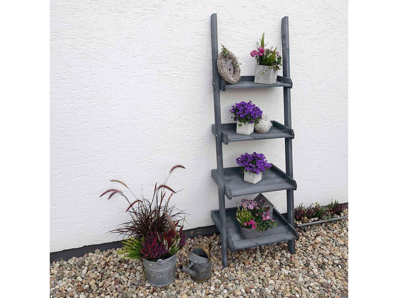 Blumenleiter "Helma", grau