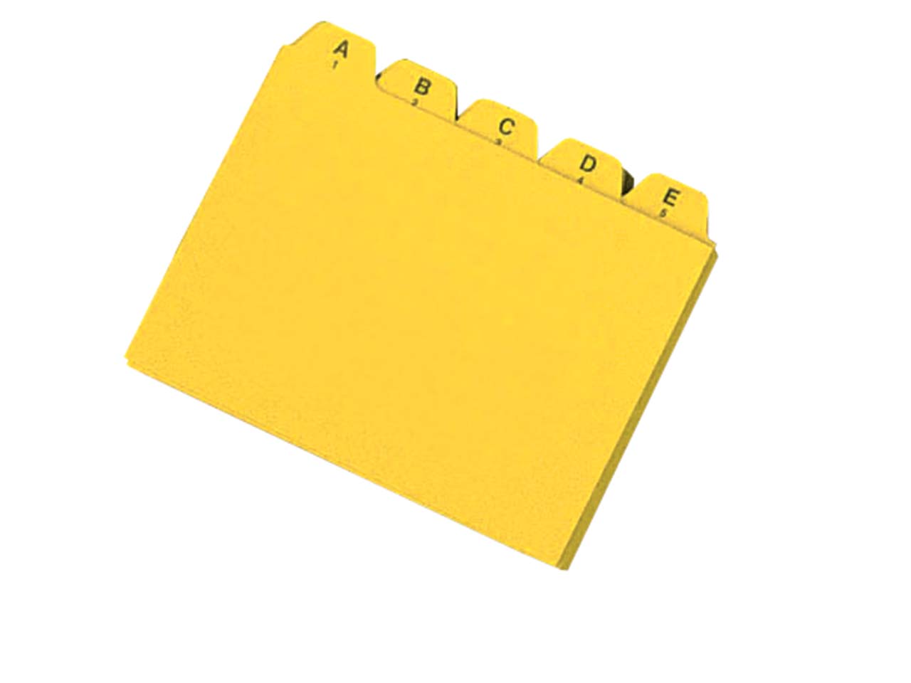 Karteiregister A-Z, A5 gelb