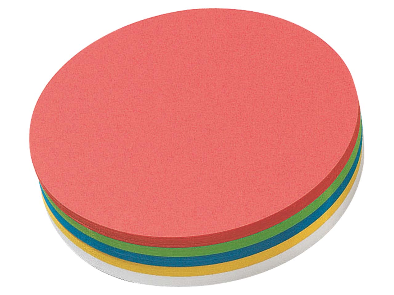 Moderationspapier "Kreis" Ø 19 cm, farbig sortiert, selbstklebend, 250 Blatt