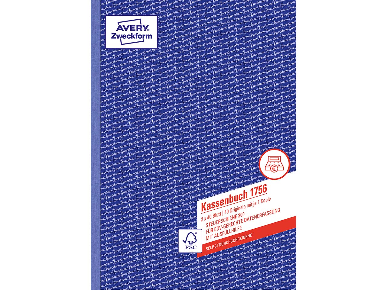 Avery Zweckform Formularbuch '1756' Kassenbuch ECF