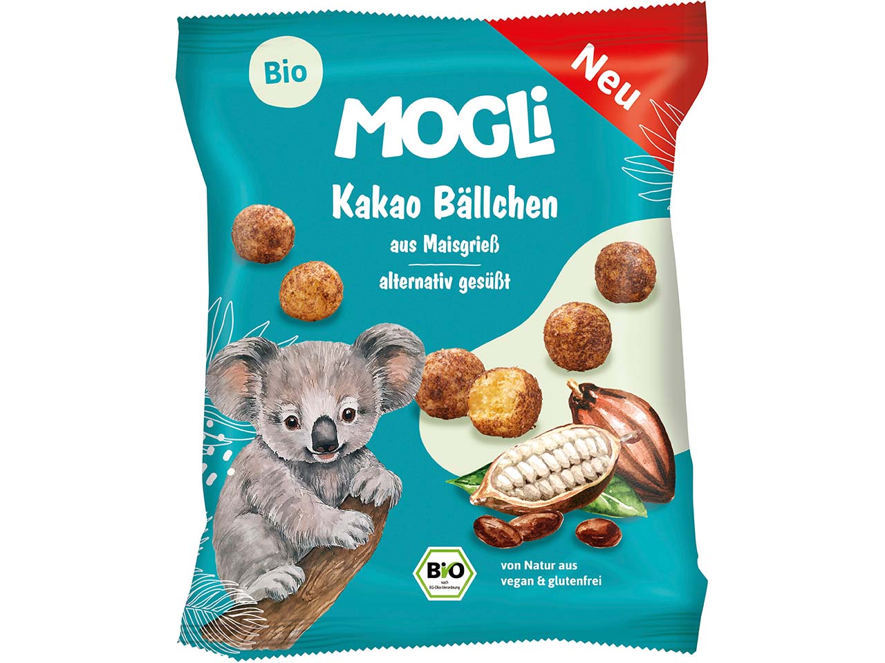 MOGLi Bio-Kakao-Bällchen aus Maisgrieß, 30 g