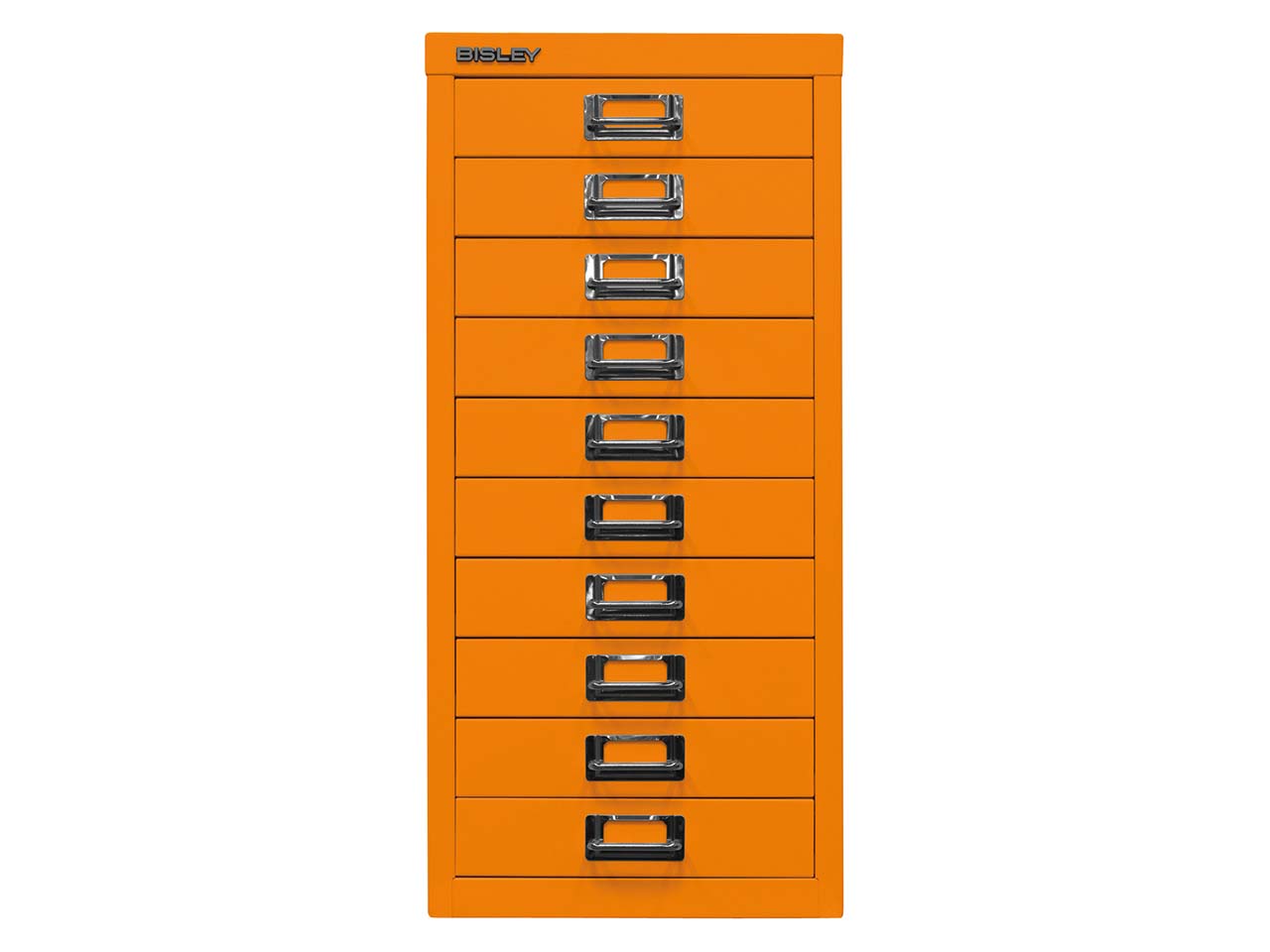 Schubladenschrank 10 Schübe, DIN A4 orange