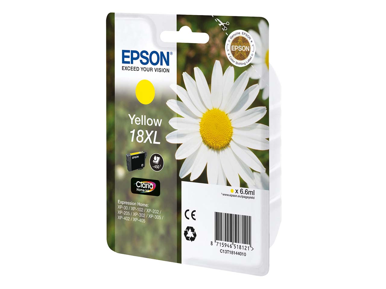 Epson Tintenpatrone 18 XL gelb