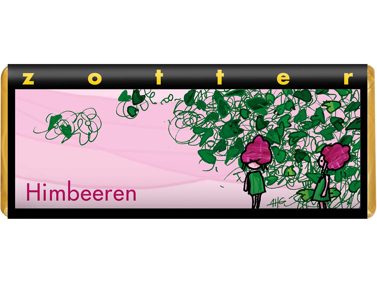 Zotter Bio-Bitter-Schokolade 'Himbeeren', 70 g