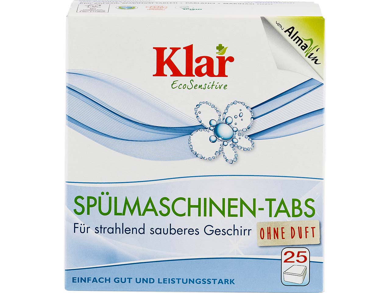 Klar Spülmaschinen-Tabs "EcoSensitive" 25 x 20 g