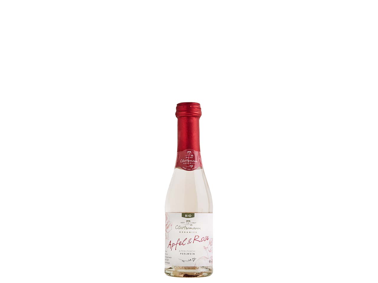 Clostermann Bio-Perlwein Apfel und Rose, halbtrocken 0,2l