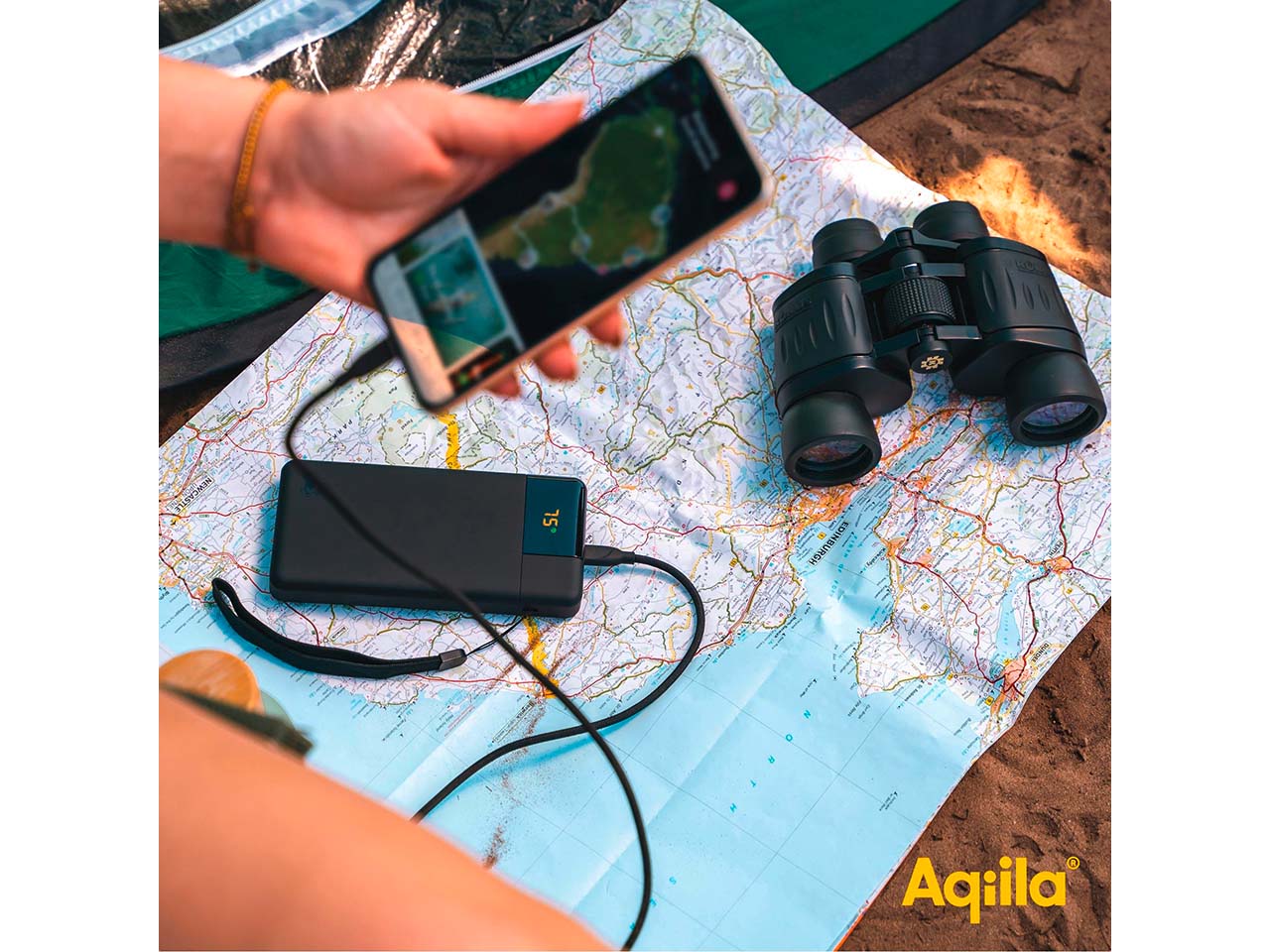 Aqiila Powerbank "Powerbird B20+" 20.000 mAh, schwarz