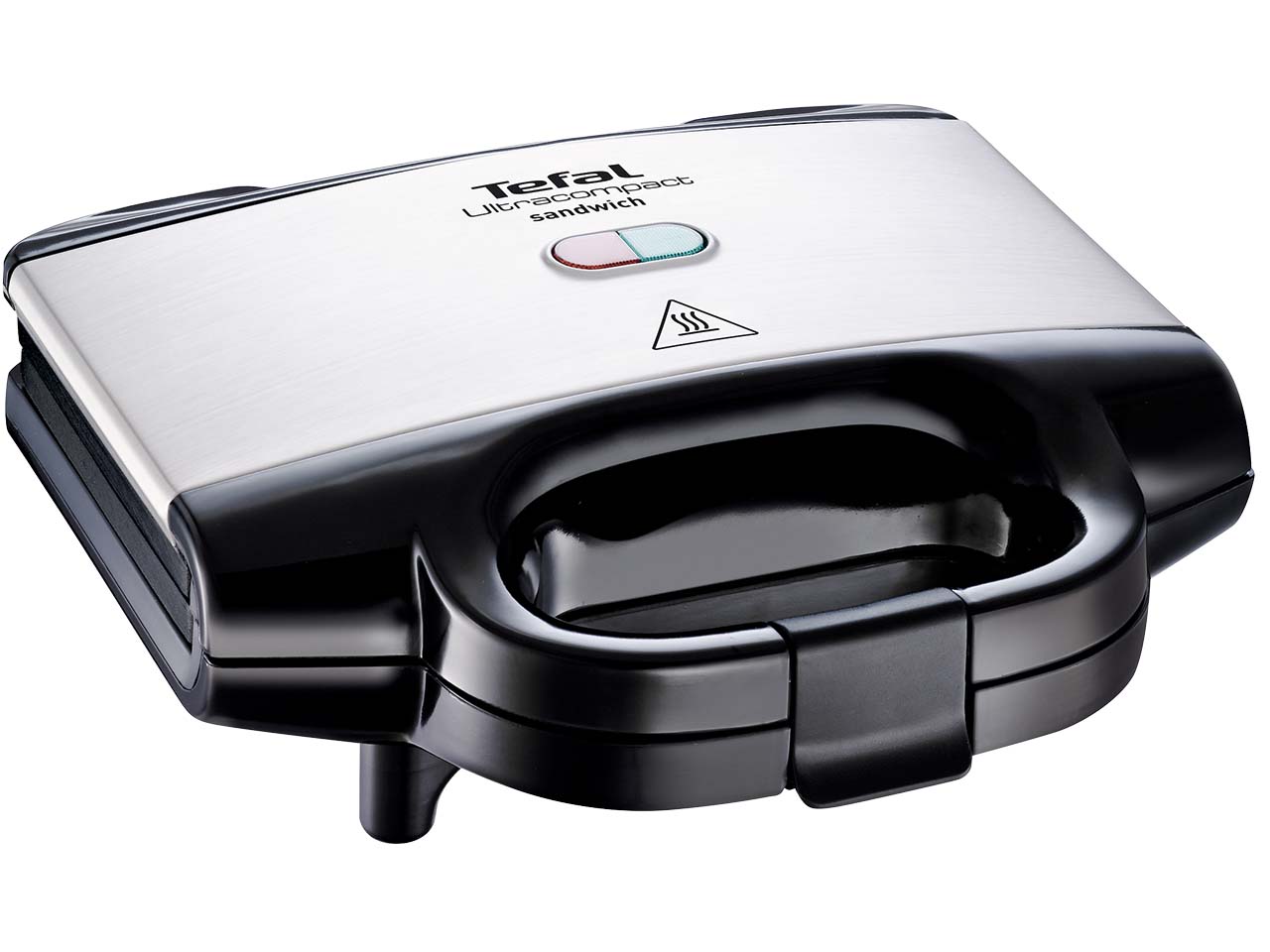 Tefal Sandwich- & Waffeleisen "Ultra-Compact SM1552", schwarz/silber