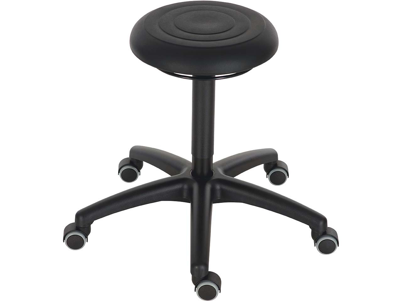 Drehhocker mit 15-Shore-Schaumsystem, höhe 420-620 mm