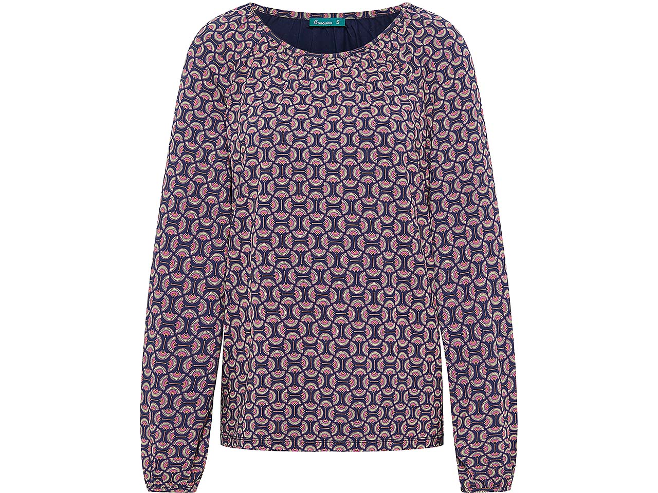 tranquillo Damen-Bluse mit Raglanärmeln, fan, Gr. S