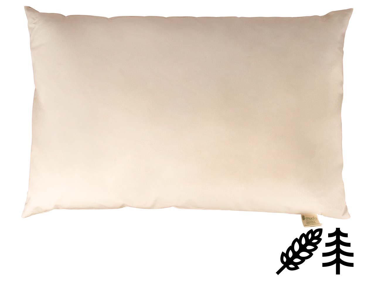 mudis Kopfkissen 40 x 60 cm Dinkelspelz/Zirbenholz