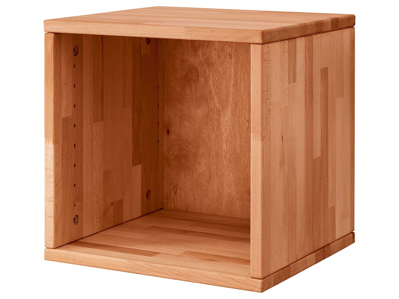 TPT Regalwürfel 'BuxingHome' Kernbuche massiv, B 38 x T 35 x H 38 cm