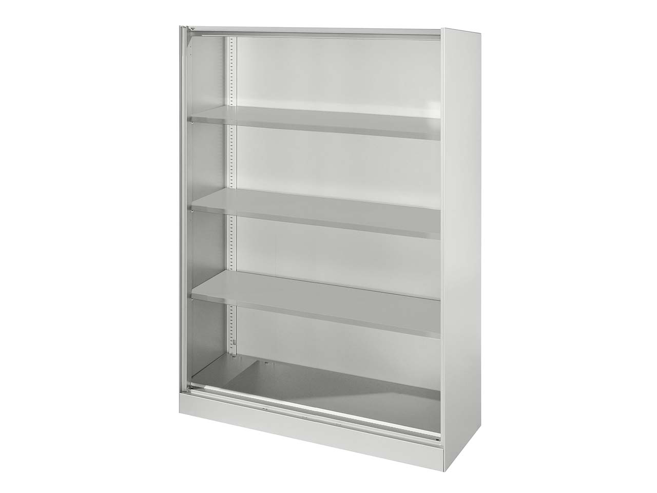 Regal "CONTACT", Höhe 163,5 cm  (BxT) 120 x 43,5 , silber