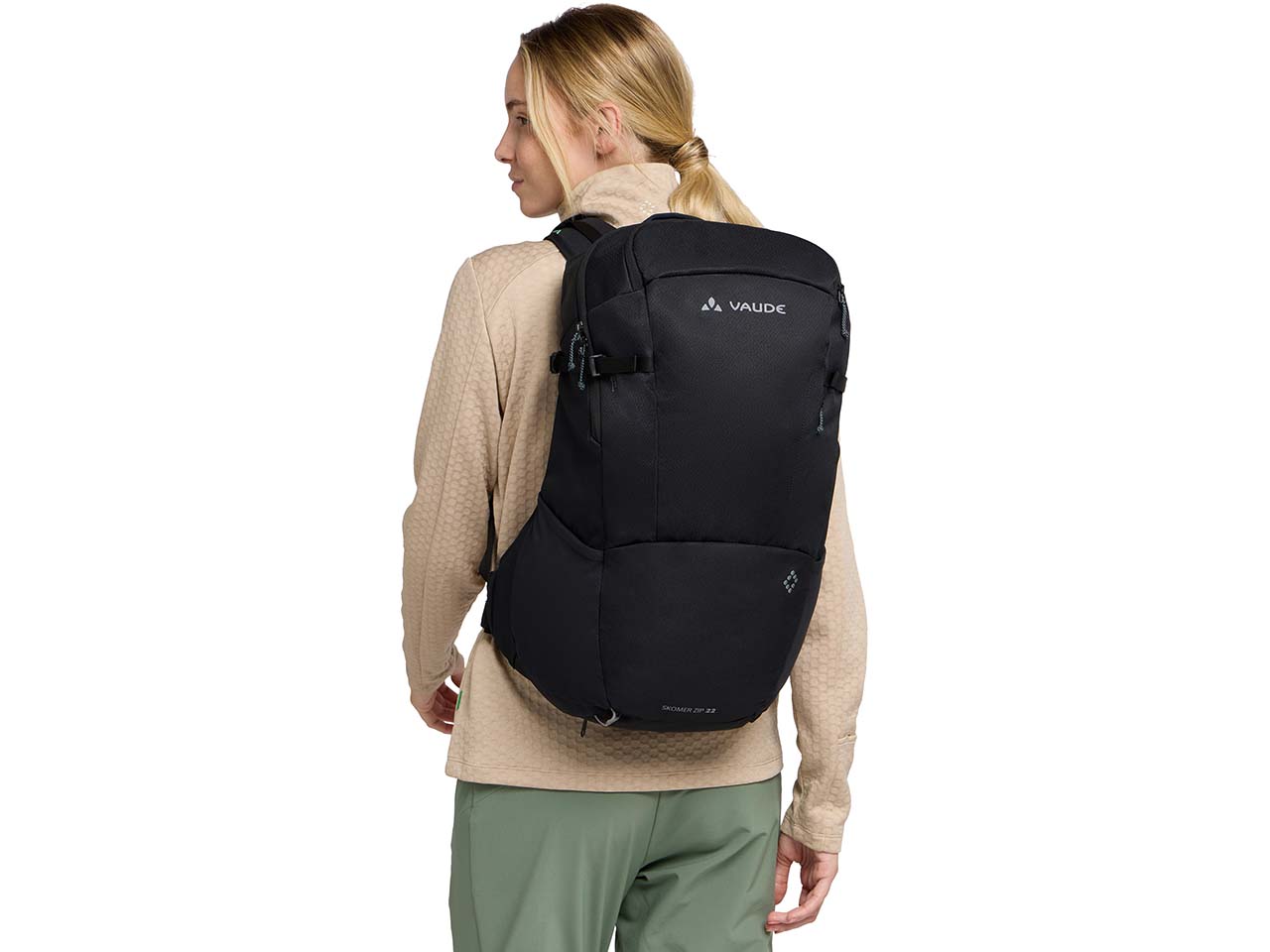 VAUDE Damen-Rucksack "Skomer Zip 22" mit frauenspezifischer Konstruktion, black