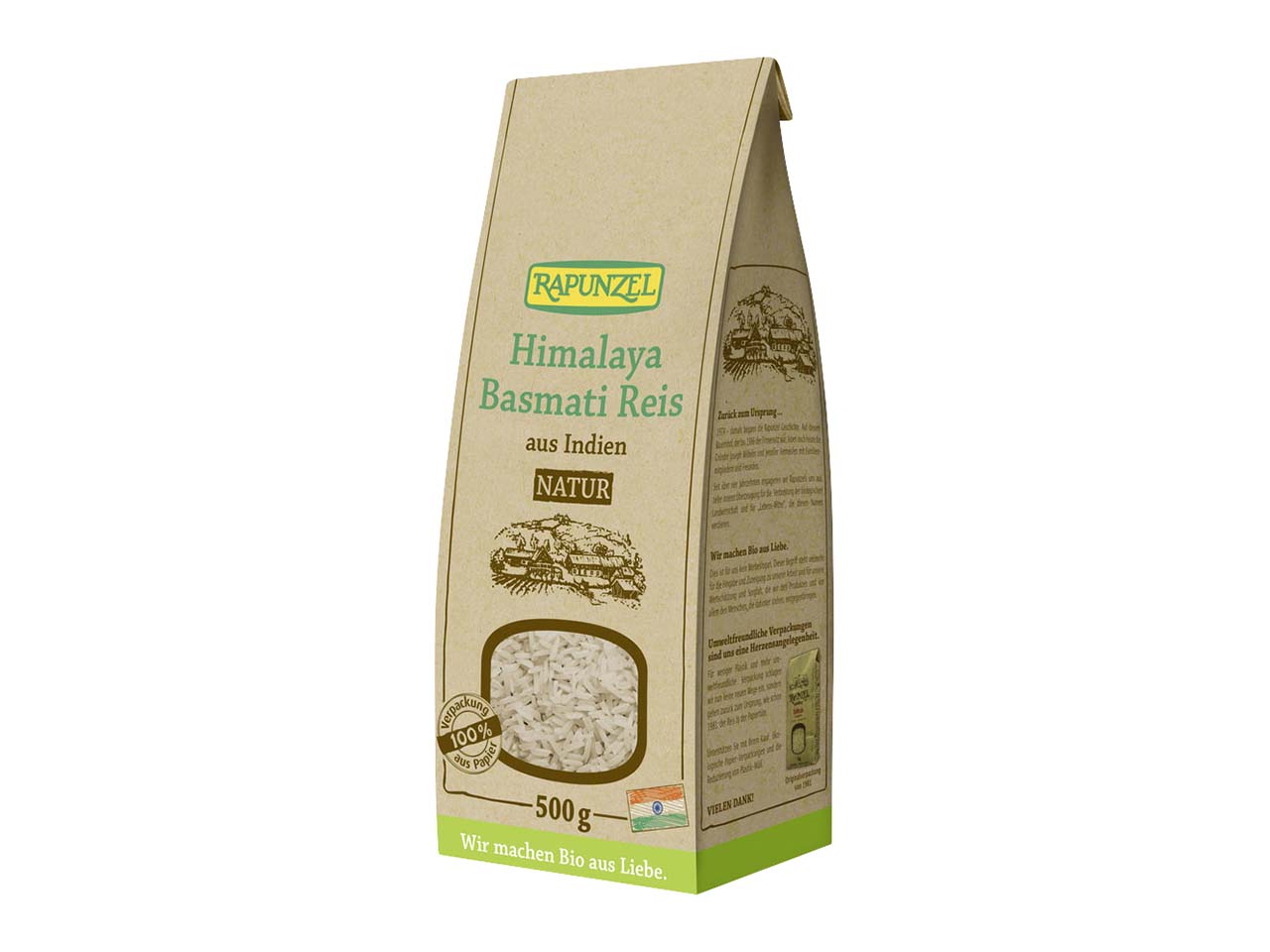 RAPUNZEL Bio-Himalaya-Basmati-Reis, Vollkorn, 500 g