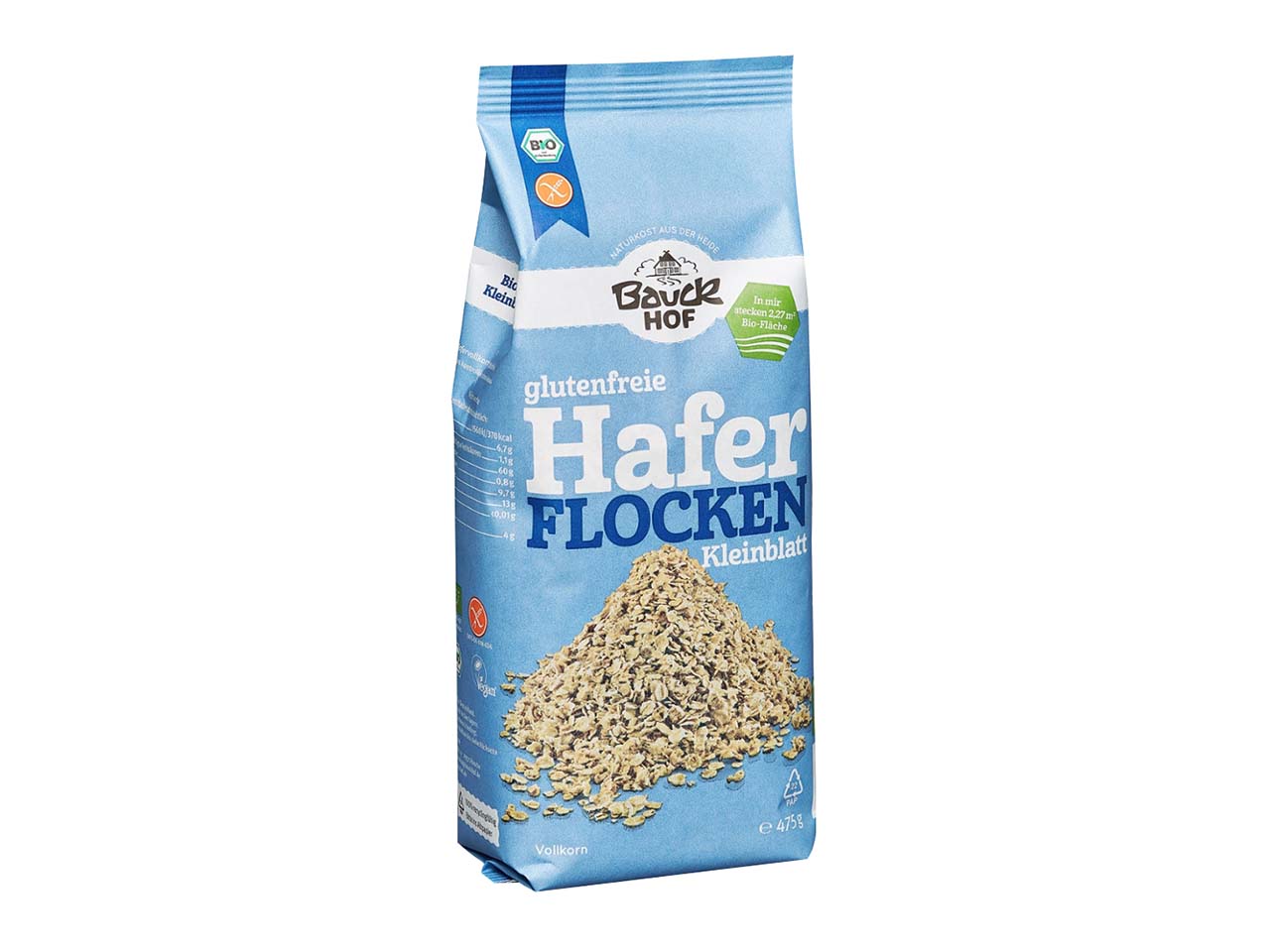 Bauckhof Bio-Haferflocken 'Kleinblatt' glutenfrei, 475 g