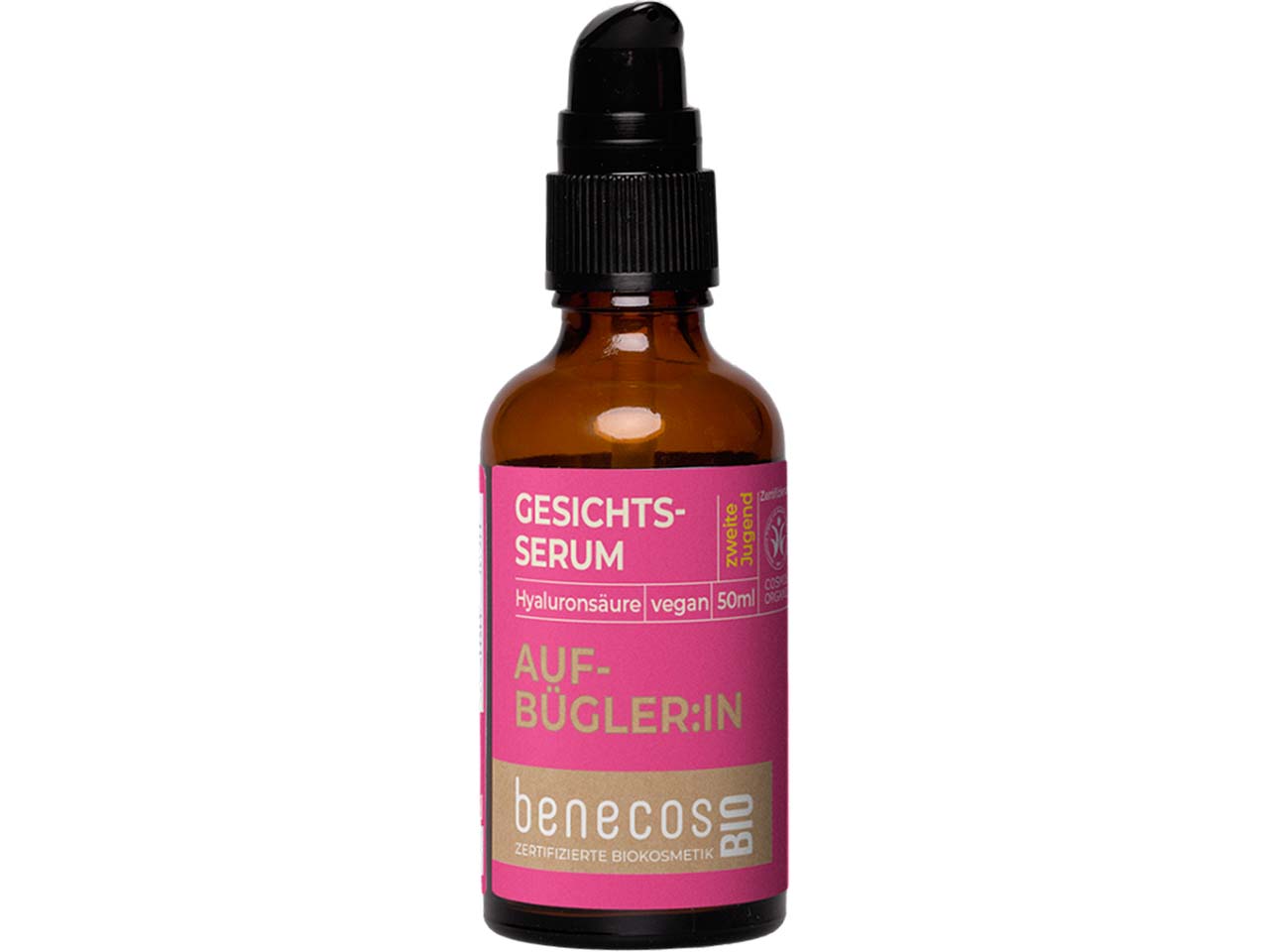 benecos Bio-Gesichtsserum "zweite Jugend" mit Hyaluronsäure, 50 ml