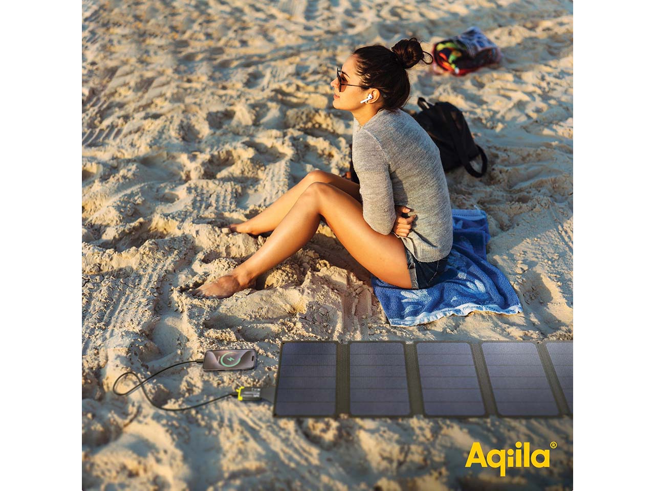 Aqiila tragbares Solarladegerät "Sunbird P56"