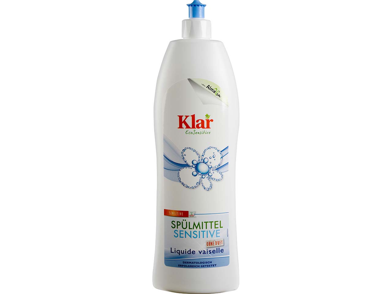Klar Spülmittel "Sensitiv" ohne Duft, 1 l