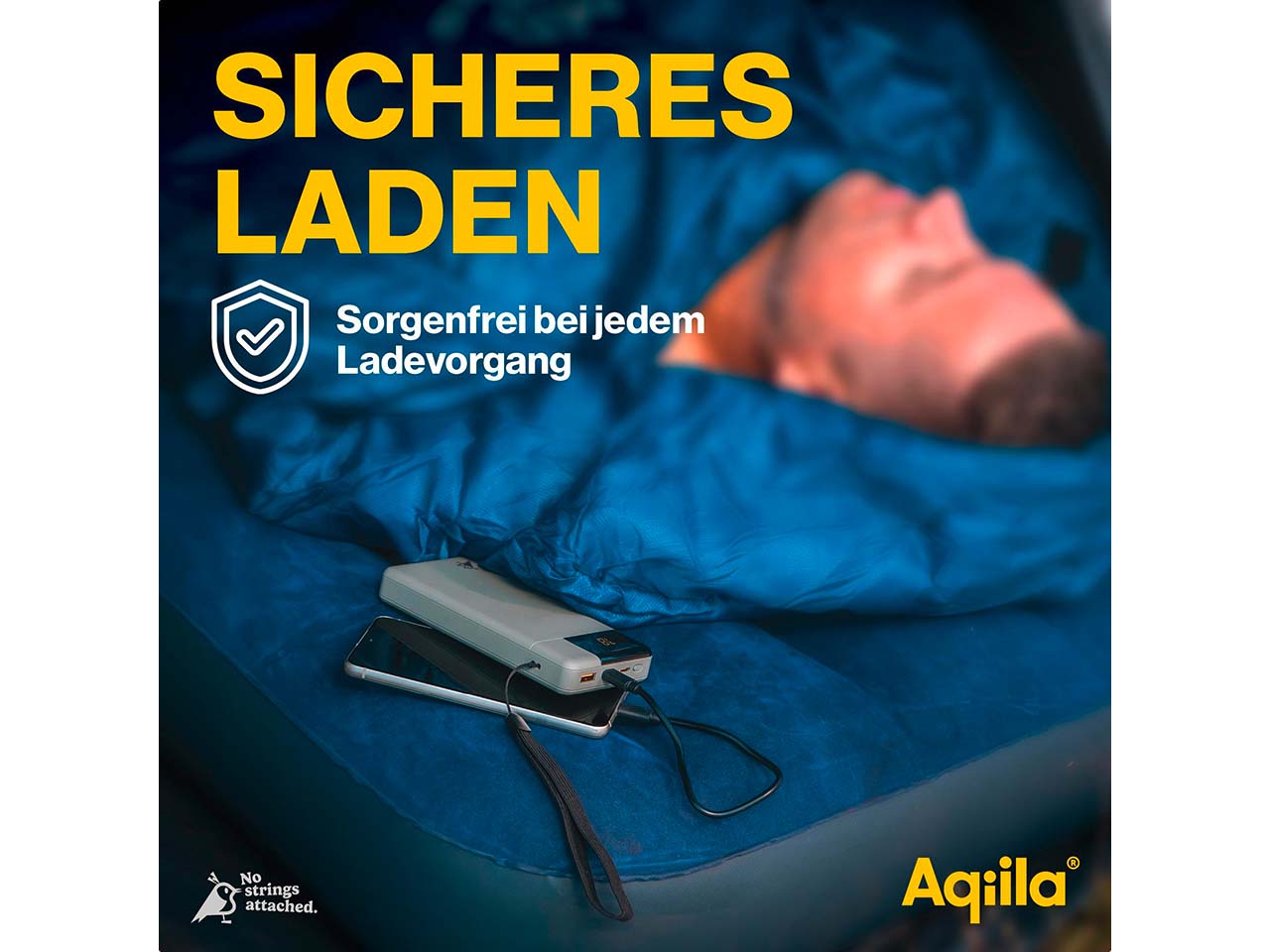 Aqiila Powerbank "Powerbird B20" 20.000 mAh, moosgrün