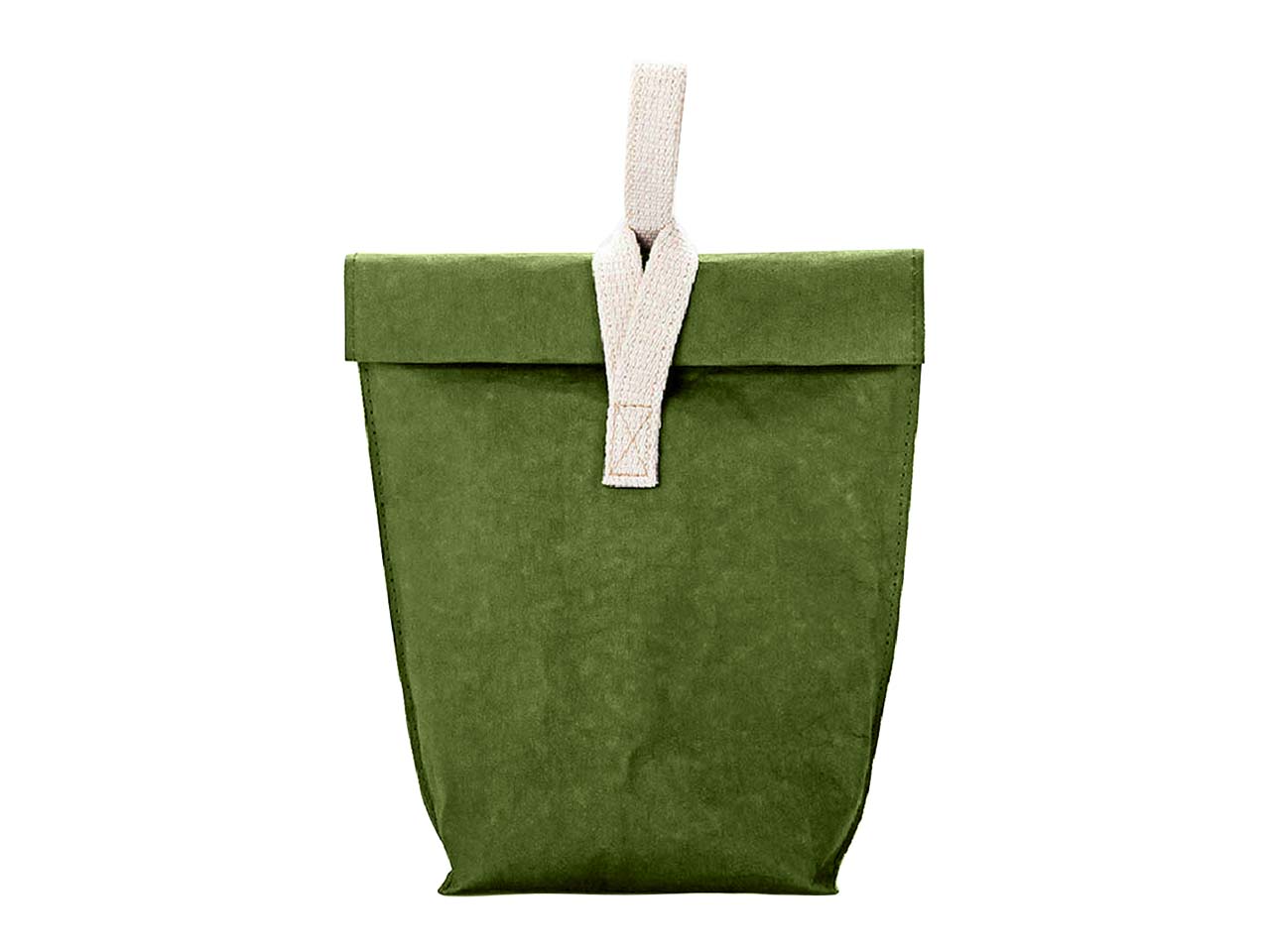 Lunchbag 'Yummy Plus' aus Papyr Gr. L, olive