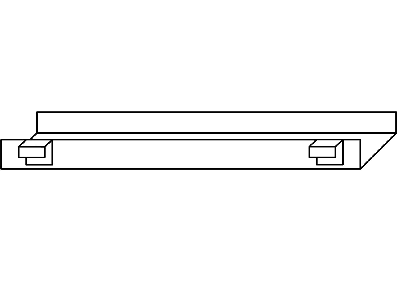 Kabelkanal CONTACT 'Pure' Ecke 80 cm silber
